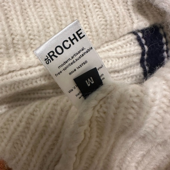 St. Roche Striped Sweater - Cream and Navy - Picture 4 of 5